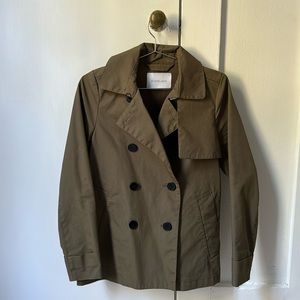 Everlane half trench coat in Olive tone, X small